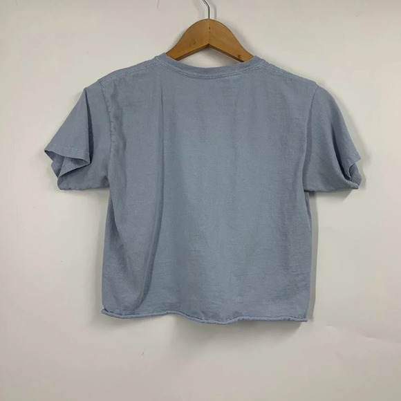 Brandy‎ Melville J. Galt Women's Embroidered Poppy Short Sleeve Shirt One Size - Picture 2 of 10